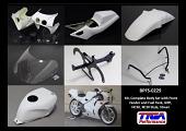 Kit, Complete Body Set with Front Fender and Fuel Tank, GRP, NC30, RC30 Style, Street